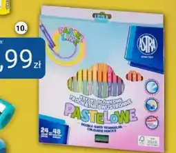 Smyk Kredki ołówkowe dwustronne 24/48 pastelowych kolorów, Astra oferta