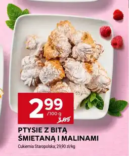 Stokrotka Ptysie z Bitą Śmietaną i Malinami Cukiernia Staropolska oferta