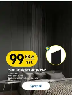 Castorama Panel lamelowy ścienny HDF czarny oferta
