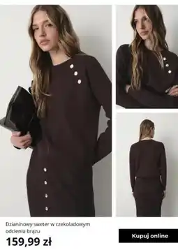 Greenpoint Sweter dzianinowy Greenpoint w czekoladowym odcieniu brązu oferta