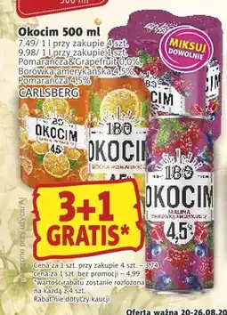 Prim Market Piwo bezalkoholowe Okocim Pomarańcza & Grapefruit oferta
