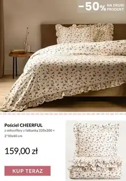 Homla Pościel z mikrofibry z falbanką Cheerful 220x200 cm + 2x50x60 oferta