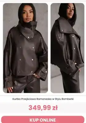 Kurtka przejściowa ramoneska w stylu bomberki Renee