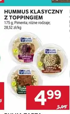 Stokrotka Hummus klasyczny z toppingiem Pimenta oferta