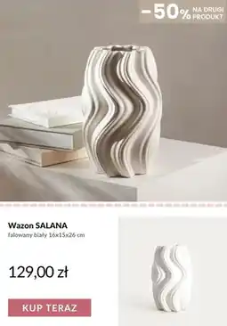 Homla Wazon Salana falowany biały oferta