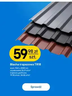 Castorama Blacha trapezowa TR18 grafitowa oferta