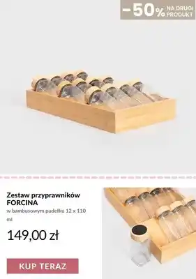 Zestaw przyprawników Forcina w bambusowym pudełku 12-pak