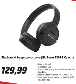 Media Markt Słuchawki bezprzewodowe Jbl Tune 530BT Czarny oferta