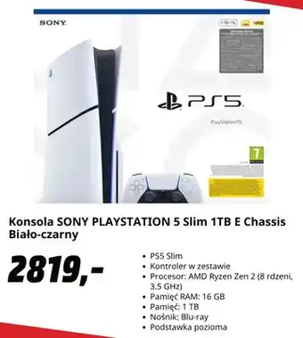 Konsola do gier Sony PlayStation 5 Slim 1TB E Chassis