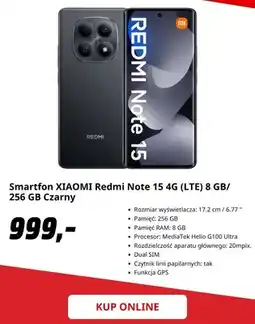 Media Markt Smartfon Xiaomi Redmi Note 15 oferta