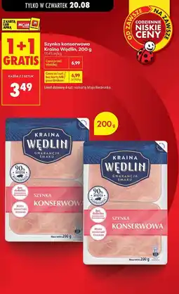 Biedronka Szynka konserwowa Kraina Wędlin oferta
