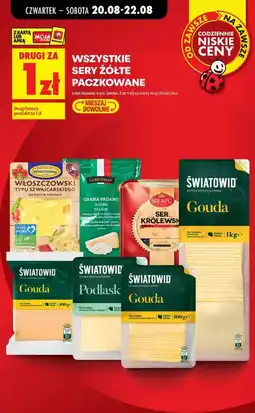 Biedronka Wszystkie sery żółte paczkowane oferta