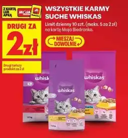 Biedronka Sucha karma dla kota Whiskas oferta