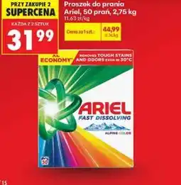 Biedronka Ariel Proszek do prania oferta