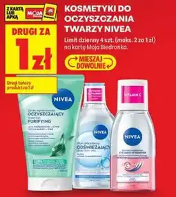 Biedronka Kosmetyki do oczyszczania twarzy Nivea oferta