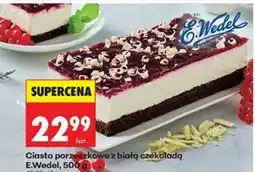 Biedronka Ciasto porzeczkowe z białą czekoladą E.Wedel oferta