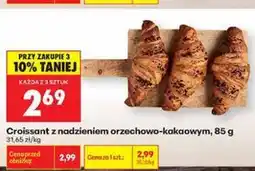 Biedronka Croissant z nadzieniem orzechowo-kakaowym oferta