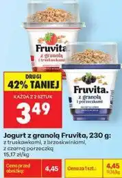 Biedronka Jogurt z granolą Fruvita oferta