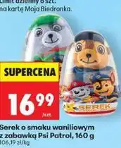 Biedronka Serek o smaku waniliowym z zabawką Psi Patrol oferta