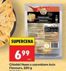 Biedronka Chlebki Naan z czosnkiem Asia Flavours oferta
