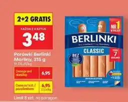Biedronka Parówki Berlinki Morliny oferta