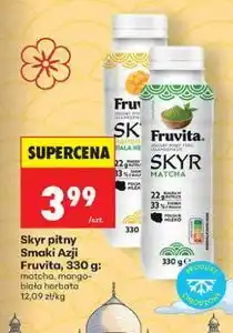 Biedronka Skyr pitny Smaki Azji Fruvita oferta
