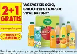 Biedronka Wszystkie soki, smoothies i napoje Vital Fresh oferta