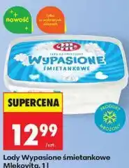 Biedronka Lody Wypasione śmietankowe Mlekovita oferta