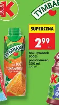 Biedronka Sok Tymbark 100% pomarańcza oferta