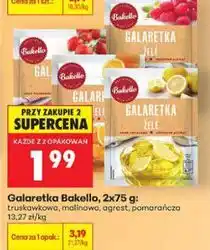 Biedronka Galaretka Bakello, 2x75 g: truskawkowa, malinowa, agrest, pomarańczowa oferta