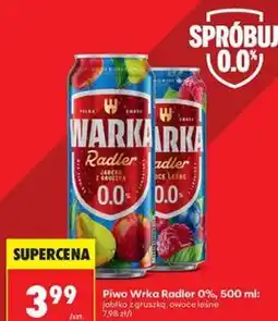 Biedronka Piwo Warka Radler 0% oferta