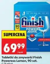 Biedronka Tabletki do zmywarki Finish Poweress Lemon, 90 szt oferta