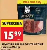Biedronka Przysmaki dla psa Activ Pet filet z kaczki oferta