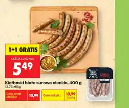 Biedronka Kiełbaski białe surowe cienkie Czas na Grill oferta