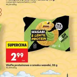 Biedronka Wafle proteinowe o smaku wasabi Good Food oferta