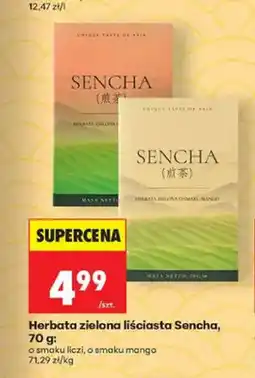 Biedronka Herbata zielona liściasta Sencha o smaku liczi oferta