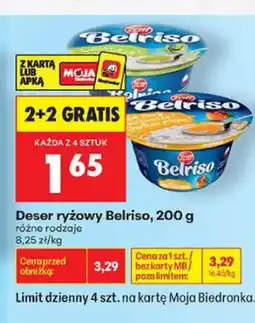 Biedronka Deser ryżowy Belriso truskawka oferta
