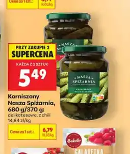 Biedronka Korniszony delikatesowe Nasza Spiżarnia oferta