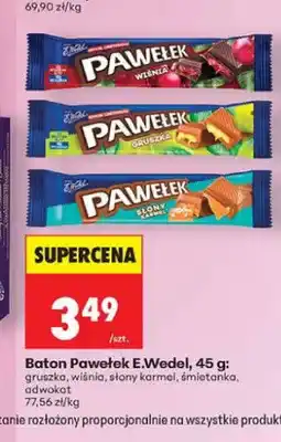 Biedronka Baton Pawełek E.Wedel o smaku gruszki oferta