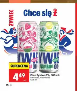 Biedronka Piwo bezalkoholowe Żywiec Arbużada oferta