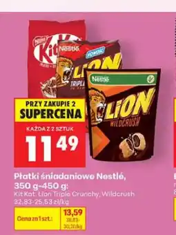 Biedronka Płatki śniadaniowe Nestlé Lion Triple Crunchy oferta