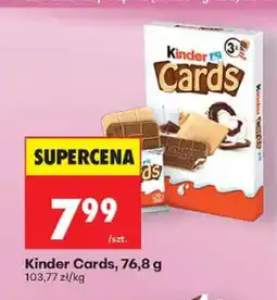 Biedronka Ciastka Kinder Cards oferta