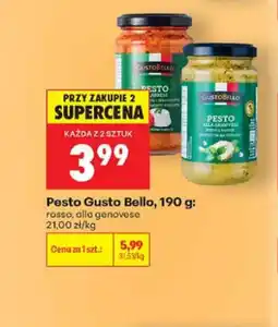 Biedronka Pesto alla genovese Gusto Bello oferta