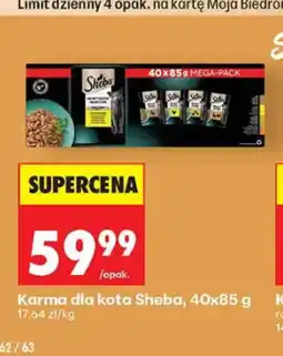 Biedronka Karma dla kota Sheba 40-pak oferta