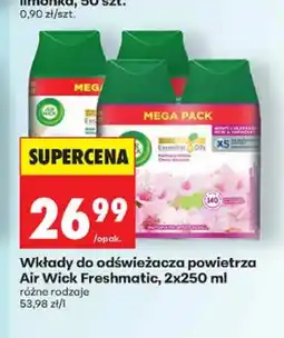 Biedronka Wkłady do odświeżacza powietrza Air Wick Freshmatic Essential Oils Magnolia i Kwiat Wiśni 2-pak oferta