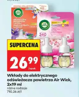 Biedronka Wkłady do elektrycznego odświeżacza powietrza Air Wick Aromatyczna Brzoskwinia i Morela 2-pak oferta