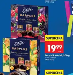 Biedronka Baryłki owocowe E.Wedel Czarny Bez Malina Śliwka oferta