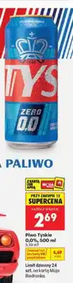 Biedronka Piwo bezalkoholowe Tyskie oferta