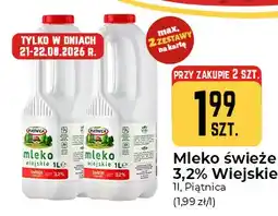 Społem Częstochowa Mleko świeże Wiejskie Piątnica 3,2% oferta