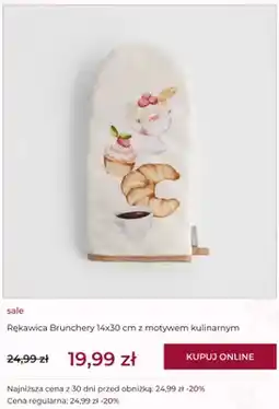 Home&You Rękawica kuchenna Brunchery 14x30 cm z motywem kulinarnym home & you oferta
